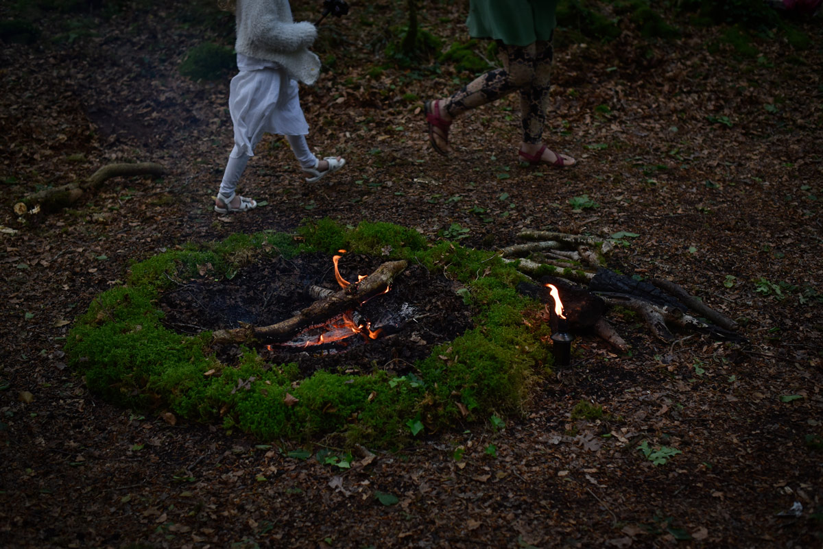 Dagdia fête de l'incarnation- feu de cérémonie druidique